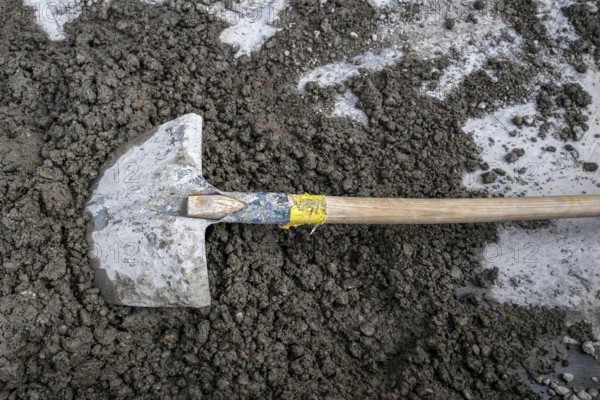 Construction site Shovel gravel