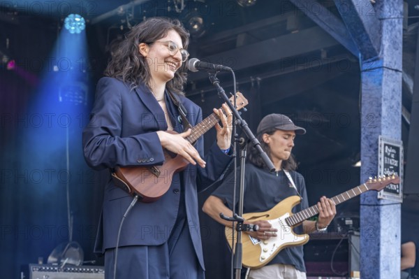 The German-Iranian singer Mina Richman live at the Orange Blossom Special Festival, Beverungen, Germany