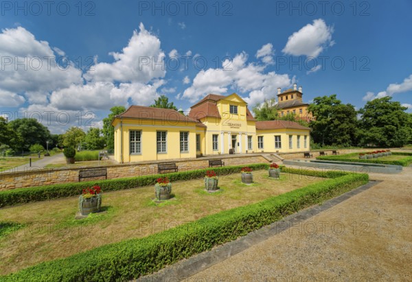Orangery, castle park, Museum Zeitzer Schloss Moritzburg, early baroque style, Zeitz, Saxony-Anhalt, Germany