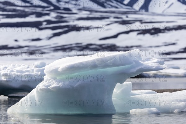 Iceberg, glacier ice, Faksevagen, Scandinavia, Spitsbergen