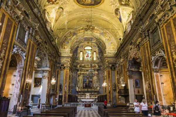 Interior view, Church of St. Jacques-le-Majeur, Old Town, Nice, Alpes Maritimes, Provence Alpes Cote d'Azur, French Riviera, South of France, France