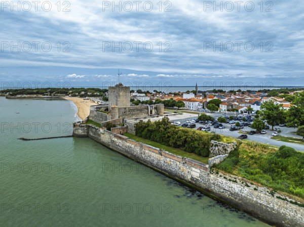 Fouras from a drone, Fouras-les-Bains, Charente-Maritime, Nouvelle-Aquitaine, France