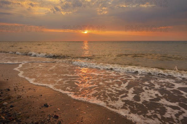 Sunrise on the Baltic Sea, Ostholstein, Schleswig-Holstein, Germany