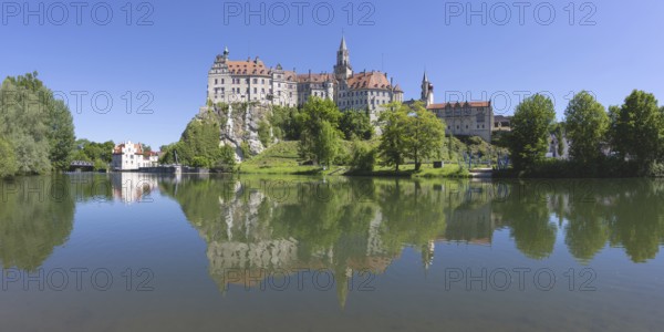 Sigmaringen Castle, Hohenzollern Castle, on the Danube, Sigmaringen, Swabian Alb, Baden-Württemberg, Germany