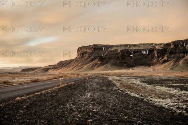 Ring Road, Mountains, Southern Iceland, Sunset, Winter, Cold, Iceland* Ring Road, Mountain Range, Southern Iceland, Rocks, Sunset, Cold, Iceland