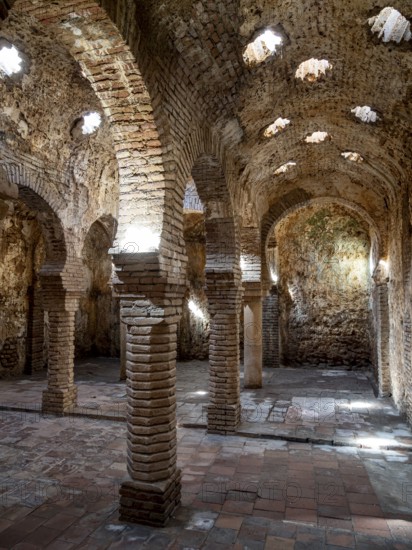 Ruins of Arab baths in Ronda, Andalusia, Spain