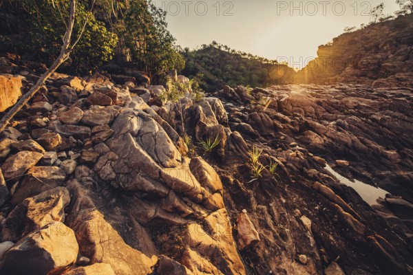 Sunrise Edith Falls in northern Australia, Australia