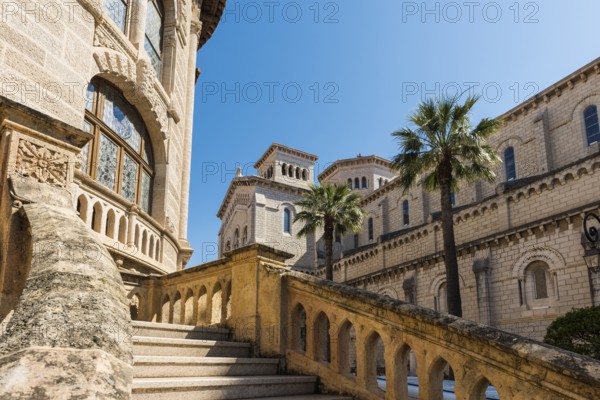 Palace of Justice and Cathedral, Old Town, Cote d'Azur, Monaco