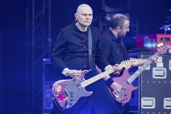 Billy Corgan (singer) and Jack Bates (bassist) from The Smashing Pumpkins live on The Aghori Tour at the Zitadelle Spandau in Berlin on 06/08/2025