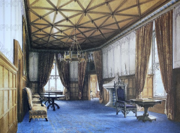 The Queen's Salon, 1845, Stolzenfels Castle near Koblenz, Germany
