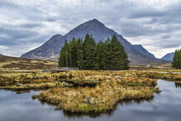 Buachaille Etive Mòr or The Buachaille, Glen Etive, Highlands, Scotland, United Kingdom
