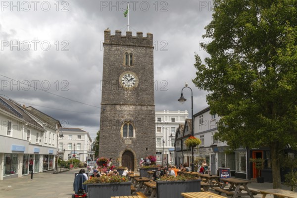 St Leonard's Tower, or the 'Clock Tower', Newton Abbot, Devon, England, UK
