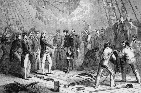 The Battle of St. Kitts, also known as the Battle of Frigate Bay, was a naval battle that took place on 25 and 26 January 1782 during the American War of Independence. It ended with the surrender of the larger French fleet under the Comte de Grasse to the British fleet under Rear Admiral Sir Samuel Hood, digital reproduction of a historical model