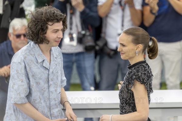 Cannes, France - 16.5.2024: Ugo Bienvenu, Natalie Portman during the ARCO Photocall at the 78th Cannes International Film Festival. The film festival will take place from 13 to 24 May 2025