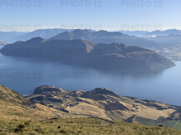 Hiking trail to Roys Peak Lookout, Lake Wanaka, Wanaka, South Island, New Zealand, Oceania