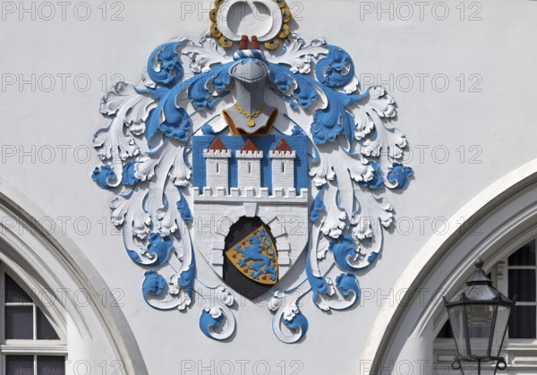 City coat of arms at the Bomann Museum, Celle, Lower Saxony, Germany
