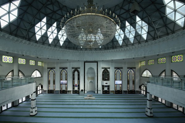 As Syakirin Mosque or KLCC Mosque, Prayer Hall, Kuala Lumpur, Malaysia, Asia