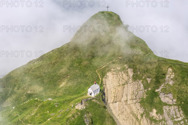 Chapel on Mount Pilatus in the Swiss Alps in Pilatus, Switzerland