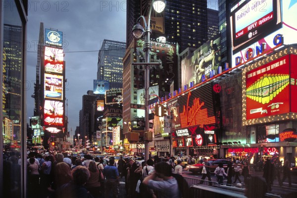 Time Square in the evening, New York City, USA
