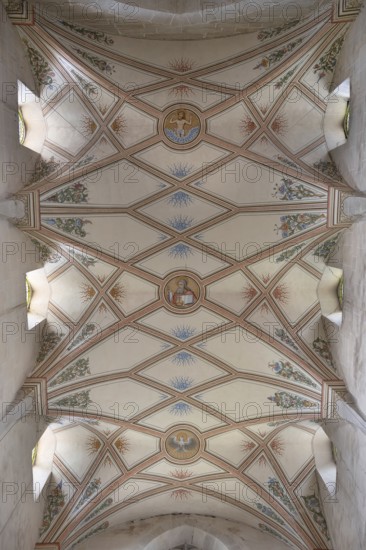 Vaults of the castle church in Bebenhausen Monastery, Bebenhausen district of Tübingen, Baden-Württemberg, Germany