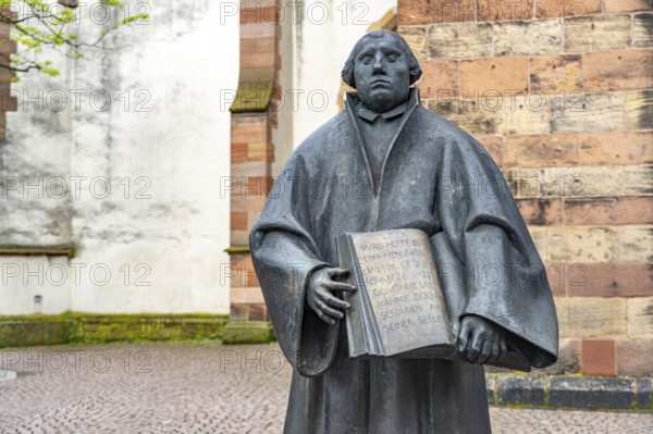 Martin Luther memorial on the Stiftsplatz in Landau in der Pfalz, Rhineland-Palatinate, Germany