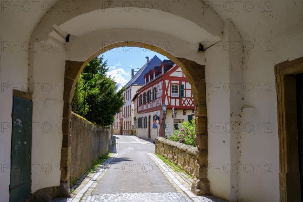 Schlossgasse, Alzey, Rhine-Hesse region, Rhineland-Palatinate, Germany