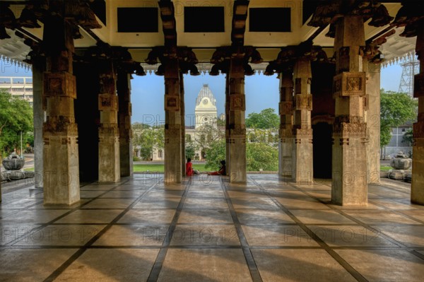 Independence Memorial Hall in Cinnamon Gardens, Colonnade, Colombo, Sri Lanka