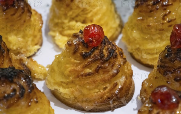 Argentina, Buenos Aires, pastry, sweets and desserts sold in street restaurants and cafes