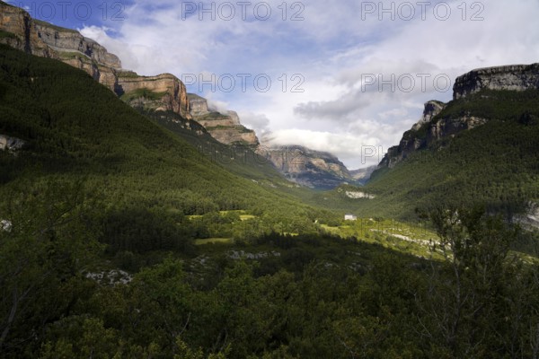 The Monte Perdido massif near Torla-Ordesa, Spain