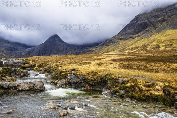 Fairy Pools and Waterfalls, Glen Brittle, Black Cuillin, Isle of Skye, Scotland, UK
