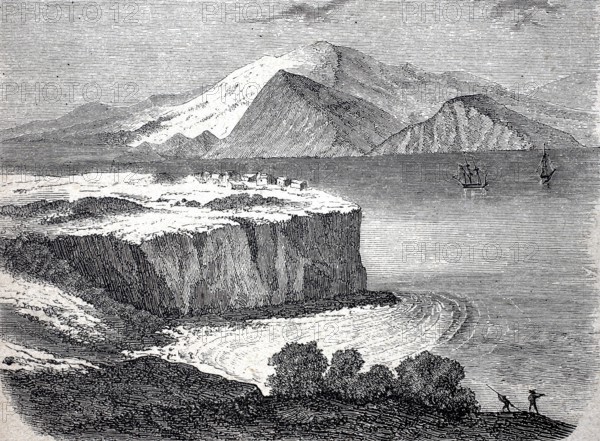 The Golden Tor tor at the Bay of San Francisco in California, c. 1860, America, digitally enhanced reproduction of a 19th century original, historical, exact date unknown