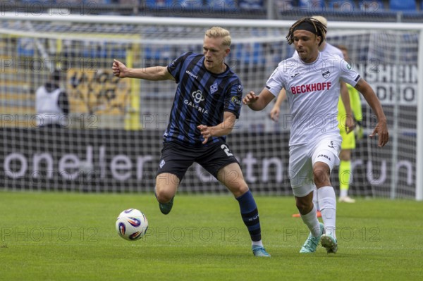 Football 3rd division, 2025/26 season, matchday 1: Waldhof Mannheim v SC Verl***On the ball: Julian Rieckmann (21, Mannheim)
