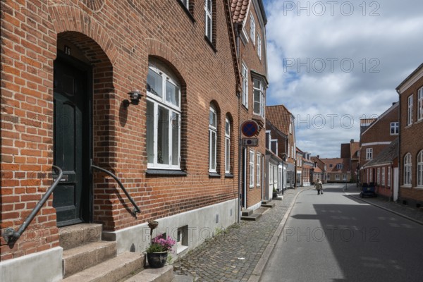 Historic brick architecture, Old Town, Ringkøbing, Ringkøbing Fjord, Denmark