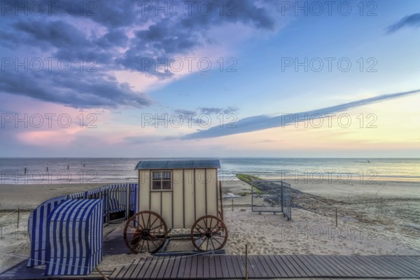 Wedding car on the beach Norderney Germany