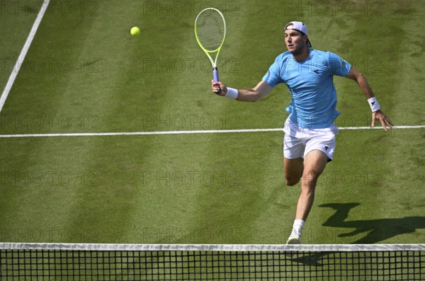 Jan-Lennard Struff GER Action Tennis, ATP 250, BOSS Open 2025, Stuttgart, Baden-Württemberg, Germany