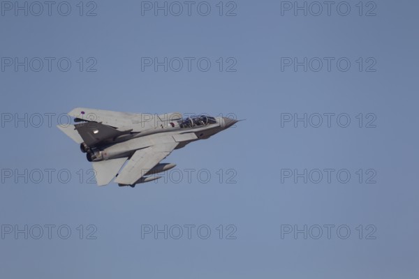 Panavia Tornado MRCA military jet aircraft in Royal air force RAF colours flying, England, United Kingdom