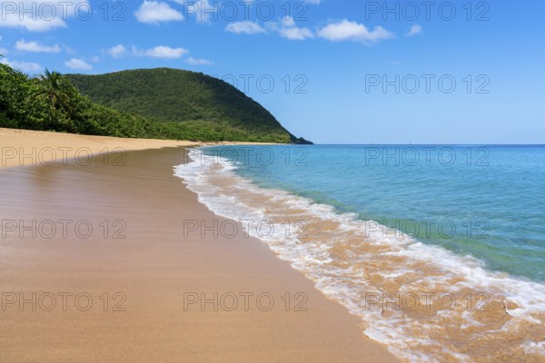 Grande Anse beach, Deshaies, Basse Terre, Guadeloupe, French Antilles, Caribbean
