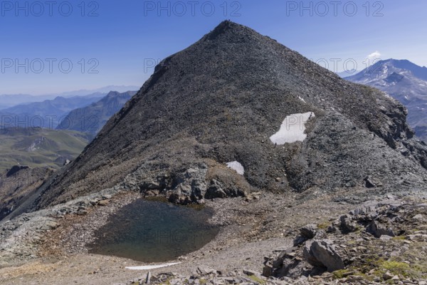 Landscape panorama, summit cross, Brennkogel, mountain lake, GroÃŸglockner, Pinzgau
