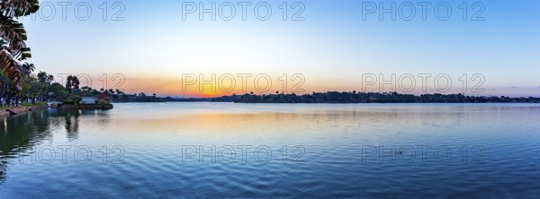 Pampulha Lagoon in the city of Belo Horizonte in Minas Gerais during sunset