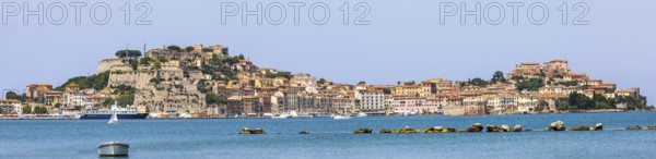 Portoferraio, view from San Giovanni, panoramic view, Elba Island, Tuscan Archipelago National Park, Tuscany, Italy