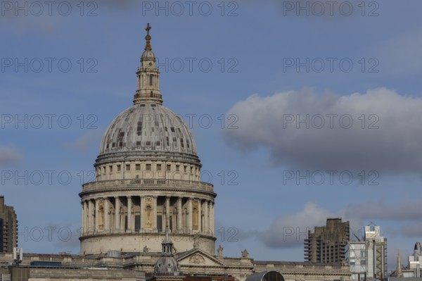 Dome of St. Pauls cathedral, City of London, England, United Kingdom