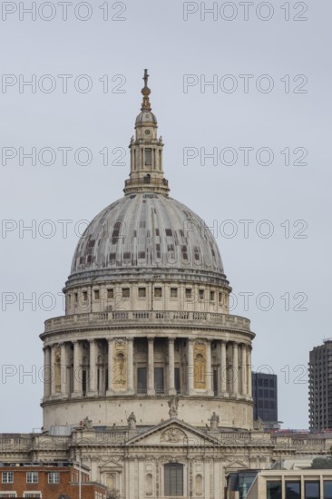 Dome of St. Pauls cathedral, City of London, England, United Kingdom