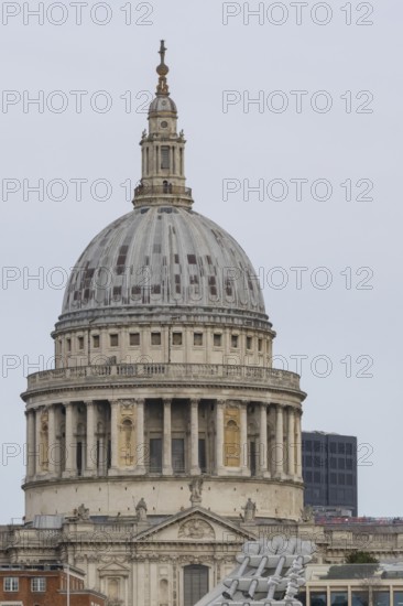 Dome of St. Pauls cathedral, City of London, England, United Kingdom