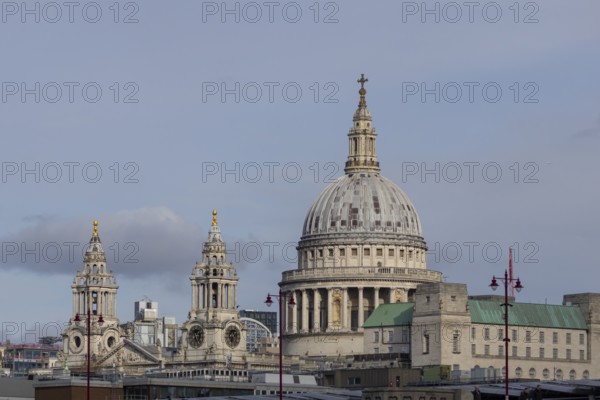 Dome of St. Pauls cathedral, City of London, England, United Kingdom