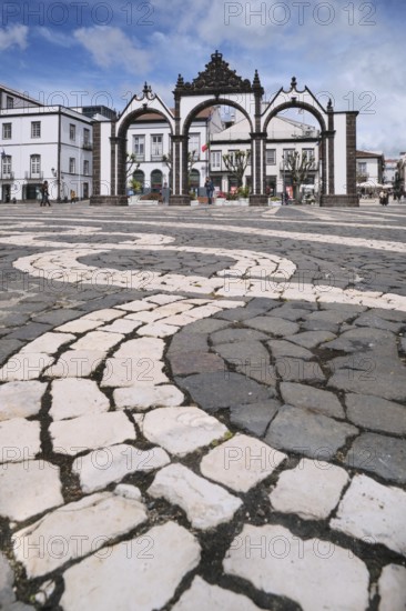 Portas da Cidade, Old Town of Ponta Delgada, São Miguel, Azores, Portugal