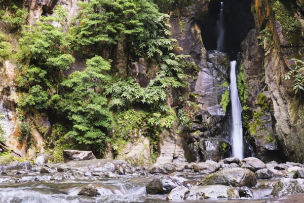 Salto do Cabrito waterfall, São Miguel, Azores, Portugal