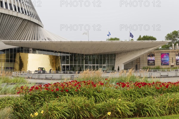 Architecture, main entrance of the casino building, Montreal, Province of Quebec, Canada