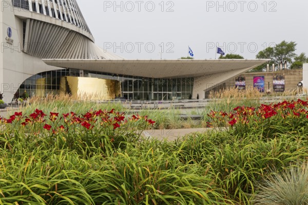 Architecture, main entrance of the casino building, Montreal, Province of Quebec, Canada