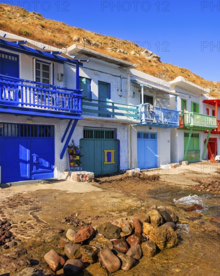 The colourful fishing village of Klima, Milos, Cyclades Islands, Greece