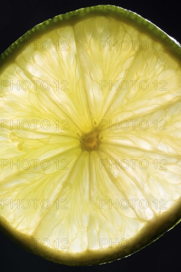 Slice of lime in the neckline